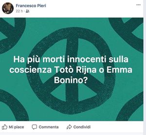 Clamoroso: Facebook si scusa con la famiglia di Riina