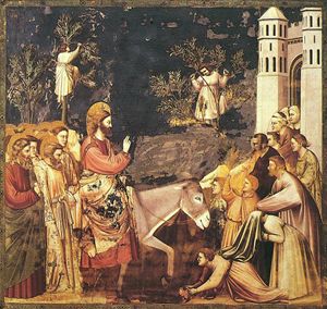 Giotto, Ingresso di Gesù a Gerusalemme, Cappella degli Scrovegni, Padova