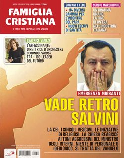 La copertina del numero 30 di Famiglia Cristiana in edicola da giovedÃ¬ 26 luglio 2018