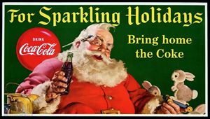 La pubblicità della Coca Cola con Santa Claus